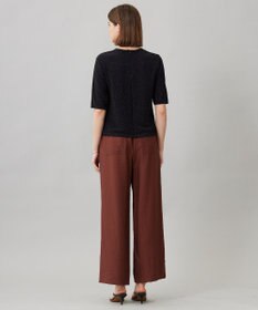 ICB 【人気のため新色追加・接触冷感・洗える】 ワッシャーツイル ワイドストレートパンツ