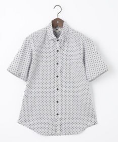 JOSEPH ABBOUD 【イージーケア】小紋プリント 半袖シャツ