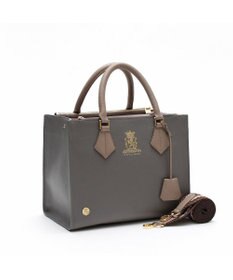 A.D.M.J. 【牛革】モーツァルト/スパニッシュレザーバイカラーWジップトートM