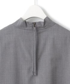 ICB 【洗える】Ｔ/Ｗブロード ハイネックブラウス