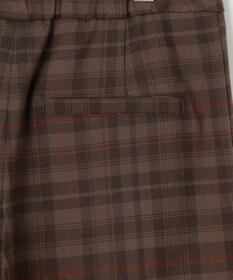 J.PRESS LADIES S milledタータンラメチェック クロップド パンツ