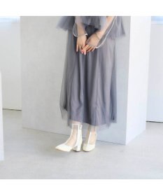 MODE ET JACOMO <noyau>ブロックヒールチュールブーツ