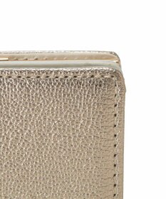 TOPKAPI 【TOPKAPI】シュリンクレザー パール がま口 二つ折り 財布