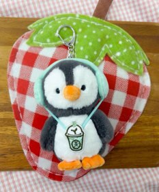 WEGO るんるんペンギンぬいぐるみキーホルダー