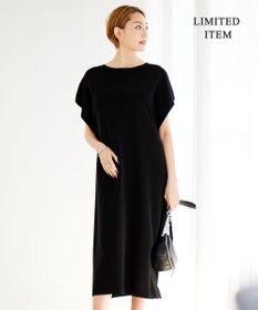 ICB 【WEB限定・洗える】ドライコットンアセテート  サイドスリットワンピース