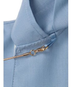 earth music&ecology ビッグカラーチェーンブラウス