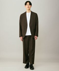 UNFILO MENS ウーリーノ ノーカラージャケット