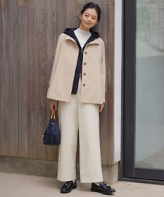 J.PRESS LADIES シルク混ベアテレコ ハイネック シアー カットソー