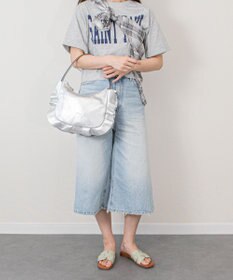 INTER-CHAUSSURES 【RIPANI】サイドフリルホーボーバッグ・ミディ