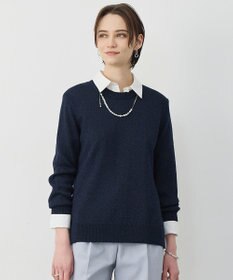 ICB L 【先行予約】 グロッシーペーパーブレンド クルーネックプルオーバー