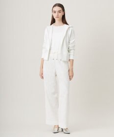 ICB 【洗える】 ライトスラブツイード ワイドパンツ