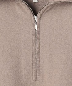 自由区 L 【SHIHOさん着用】ボイルドウールハーフジップ ニット