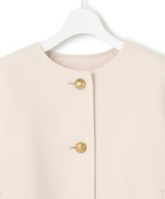 23区 ウールリバー ノーカラーコート