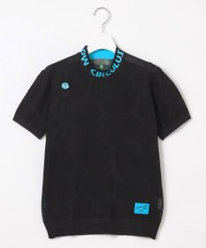 PW CIRCULUS 【手洗い可能】【WOMEN】アニマルドットニットモック ゴルフウェア レディース ブラック系