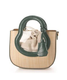 UNBILLION cachecache ポリプロピレンヒート×ビニール丸型2wayトートバッグ