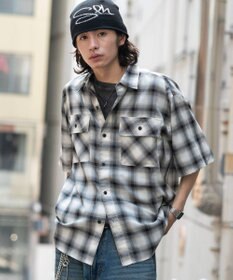 WEGO オンブレチェックシャツ(SS)
