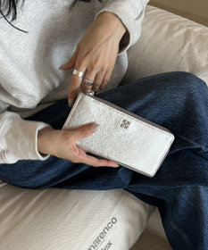 russet ミニモノグラムプレートロングウォレット(SO-418)