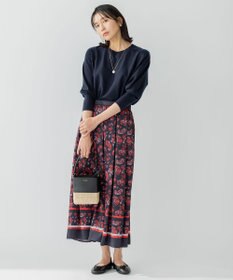 23区 【洗える】テンセルストレッチ ドルマン ニット