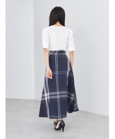 earth music&ecology ＢＩＧチェックフレアスカート