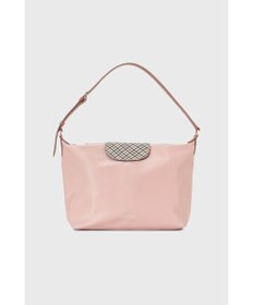 DAKS ナイロン×牛革 ハウスチェック ショルダーバッグ