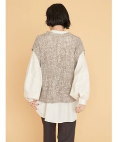 AMERICAN HOLIC ＳＥＴ　ボリュームスリーブシャツ＋ニットベスト