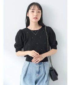 earth music&ecology アーガイルスカシパールニットプルオーバー