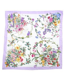 Marca ＜春の新色！＞【伝統横濱スカーフ】四季のツリー花 大判 シルクツイル スカーフ