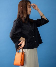 組曲 S エンブロイダリーレース襟付 ブラウス