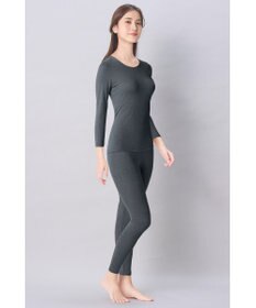 Wing あったかインナーボトム 綿混 裏起毛 厚手 よく伸びる素材 【ラクのびサーモ】 足首丈 秋 冬 ER6814 ウイング／ワコール