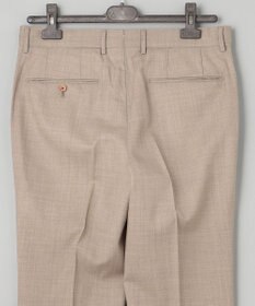 GOTAIRIKU ロングセラー【洗える/折り目加工/シワになりにくい/ウエストアジャスター】ウォッシャブル サマーウール100％パンツ_限定色(ノータック)23/24年モデル