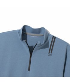 ZERO HALLIBURTON 【吸水速乾・UVケア】 ダブルリブ着心地ジッパーモックネックTシャツ ZHG-M5S7d 82955