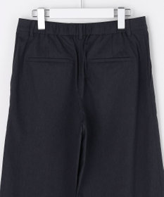 J.PRESS LADIES セルロースリネンストレッチ セミワイド パンツ