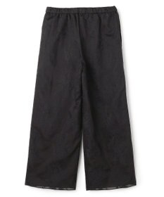 UNFILO L 【ウエストゴム】ボタニカル エンブロイダリー パンツ