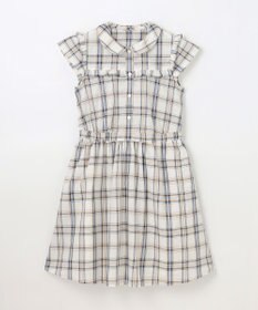 組曲 KIDS 【150-160㎝】プランタンチェック ワンピース
