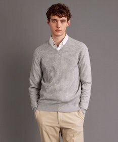 JOSEPH ABBOUD 【キングサイズ・チクチクしない/イージーケア/3シーズン対応】 コンフォート Ｖネック セーター