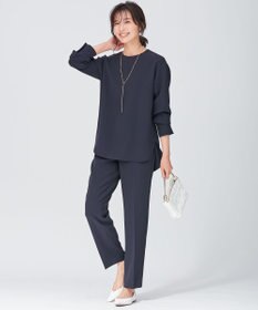 23区 トリアセダブルジョーゼット パンツ