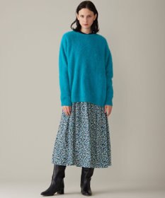 自由区 L 【洗える】フラワーペタルプリント ワンピース