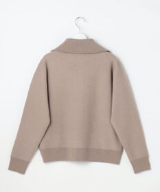 自由区 L 【SHIHOさん着用】ボイルドウールハーフジップ ニット