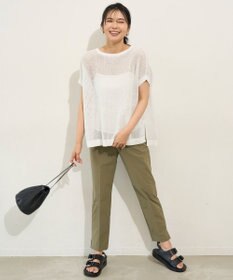 UNFILO L メッシュ ハーフスリーブ ニット