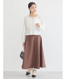 earth music&ecology フロントリボンブラウス