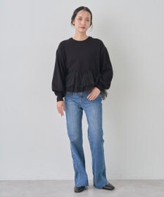 earth music&ecology チュールヘムニットプルオーバー