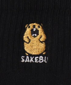 WEGO モチーフロゴ刺繍アンクルパイルソックス