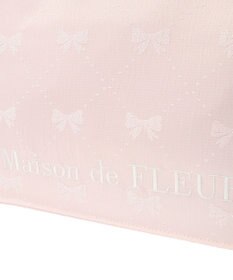 Maison de FLEUR EC限定リボン柄ジャカードスクエアトートM