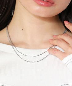 Green Parks ｅｖｅｒｙｗａｌｋ．ステンレス２本セットチェーンネックレス