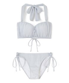 San-ai Resort（三愛水着楽園） 軽い着け心地でしっかり盛れる【楽盛り水着】　ラメギャザーワイヤー水着　9M　【San-ai Resort（サンアイリゾート）】