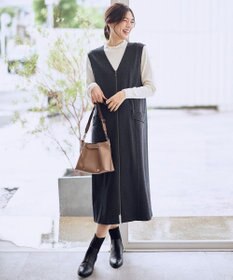 ANY 【2WAY/セットアップ可】ライトツイードジャンパースカート