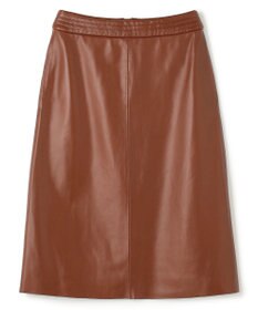BEIGE， 【Precious 9月号掲載】CLYDE / ステッチベルトラムレザースカート