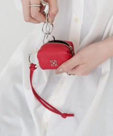 russet カラビナ付き レザーミニポーチ型チャーム(Z-220)