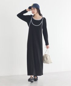 earth music&ecology 【2点SET】レイヤードバイカラーカットワンピース