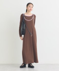 earth music&ecology 【2点SET】レイヤードバイカラーカットワンピース